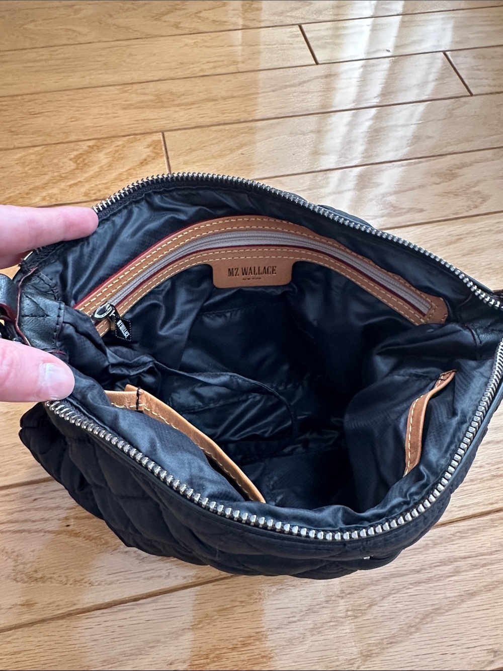 MZ Wallace Black Quilted Crossbody - Picture 2 of 2